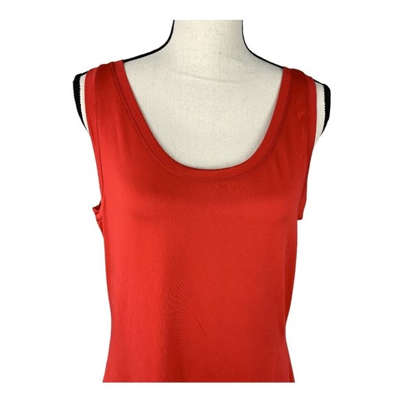 Ashley Steward Tank Top Women Plus14/16 Red Stretch Nylon/Spandex - Picture 2 of 10